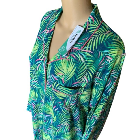 LANDSEND Wms Plus Comfort Knit Soft Breathable Pajama Nightshirt Cover Up Robe - Picture 6 of 10